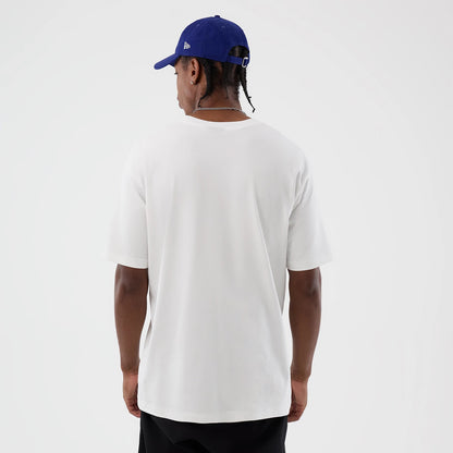 The Male model is wearing LA Dodgers MLB Sport Script Classic White T-Shirt 2