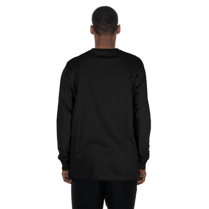 The Male model is wearing New York Yankees MLB Sport Classic Black Long Sleeve T-Shirt  2