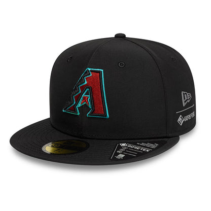 This is a Arizona Diamondbacks MLB Gore-Tex Black 59FIFTY Fitted Cap 1