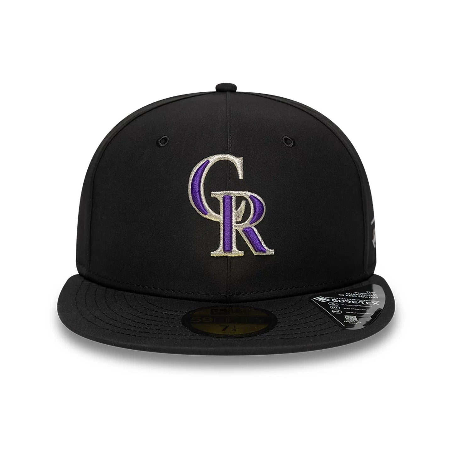 This is a Colorado Rockies MLB Gore-Tex Black 59FIFTY Fitted Cap 3
