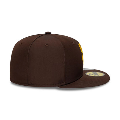 This is a San Diego Padres MLB Gore-Tex Dark Brown 59FIFTY Fitted Cap 6