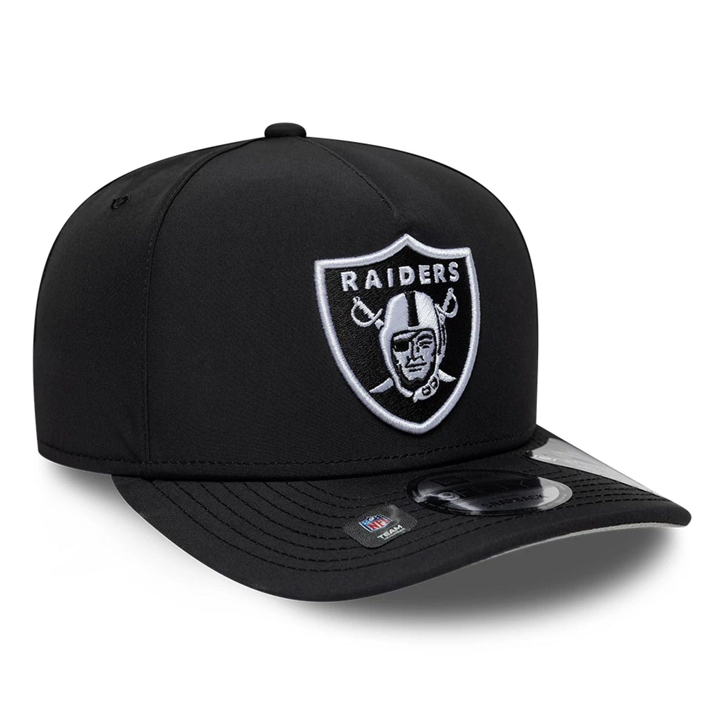 This is a Las Vegas Raiders NFL Gore-Tex Black 9FIFTY A-Frame Snapback Adjustable Cap 4
