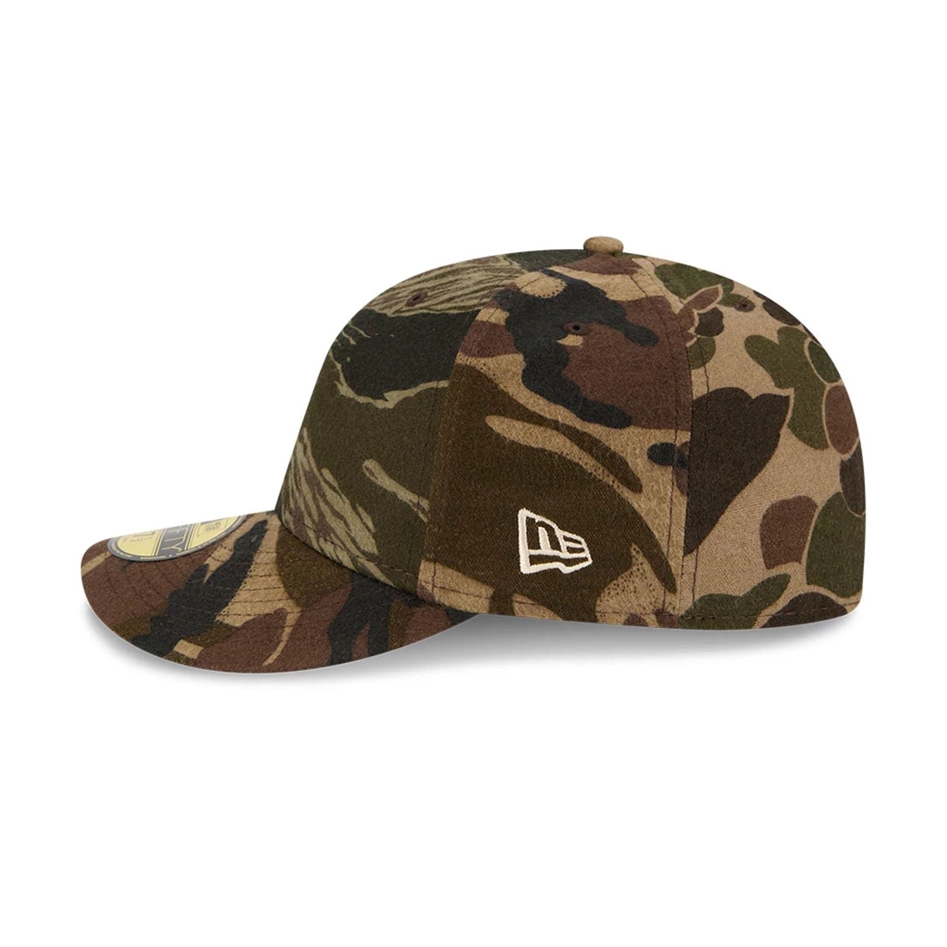 This is a Three Looms x New Era Woodland Camo 59FIFTY Fitted Cap 4
