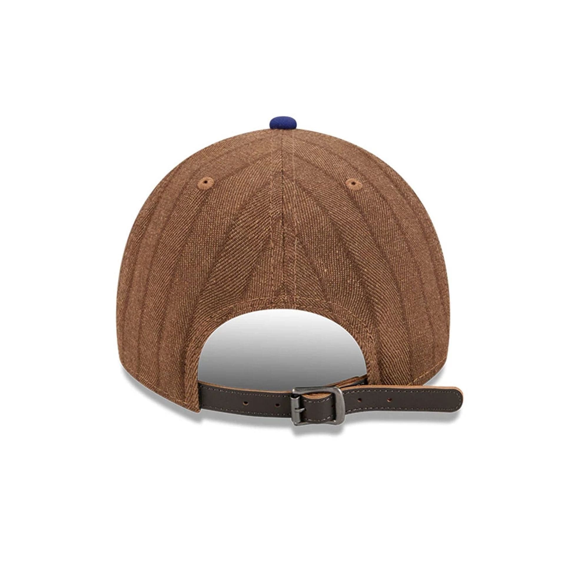 This is a LA Dodgers Three Looms x MLB Wool Pinstripe Dark Blue 9TWENTY A-Frame Adjustable Cap 5