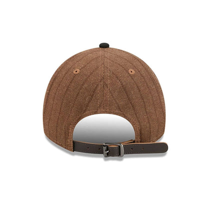 This is a Chicago White Sox Three Looms x MLB Wool Pinstripe Black 9TWENTY A-Frame Adjustable Cap 3