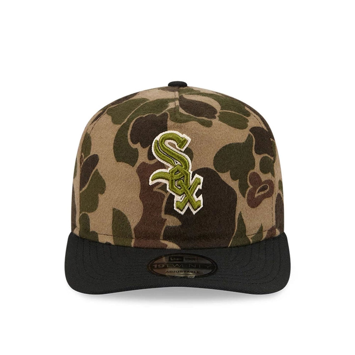 This is a Chicago White Sox Three Looms x MLB Wool Duck Camo 19TWENTY Adjustable Cap 3