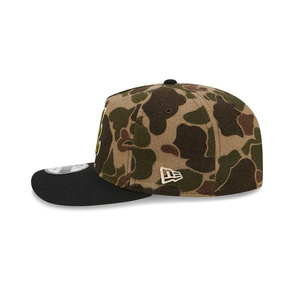 This is a Atlanta Braves Three Looms x MLB Wool Duck Camo 19TWENTY Adjustable Cap 5