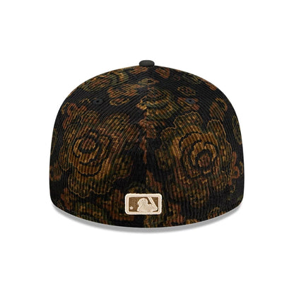 This is a San Diego Padres Three Looms x MLB Floral Cord Black Low Profile 59FIFTY Fitted Cap 7