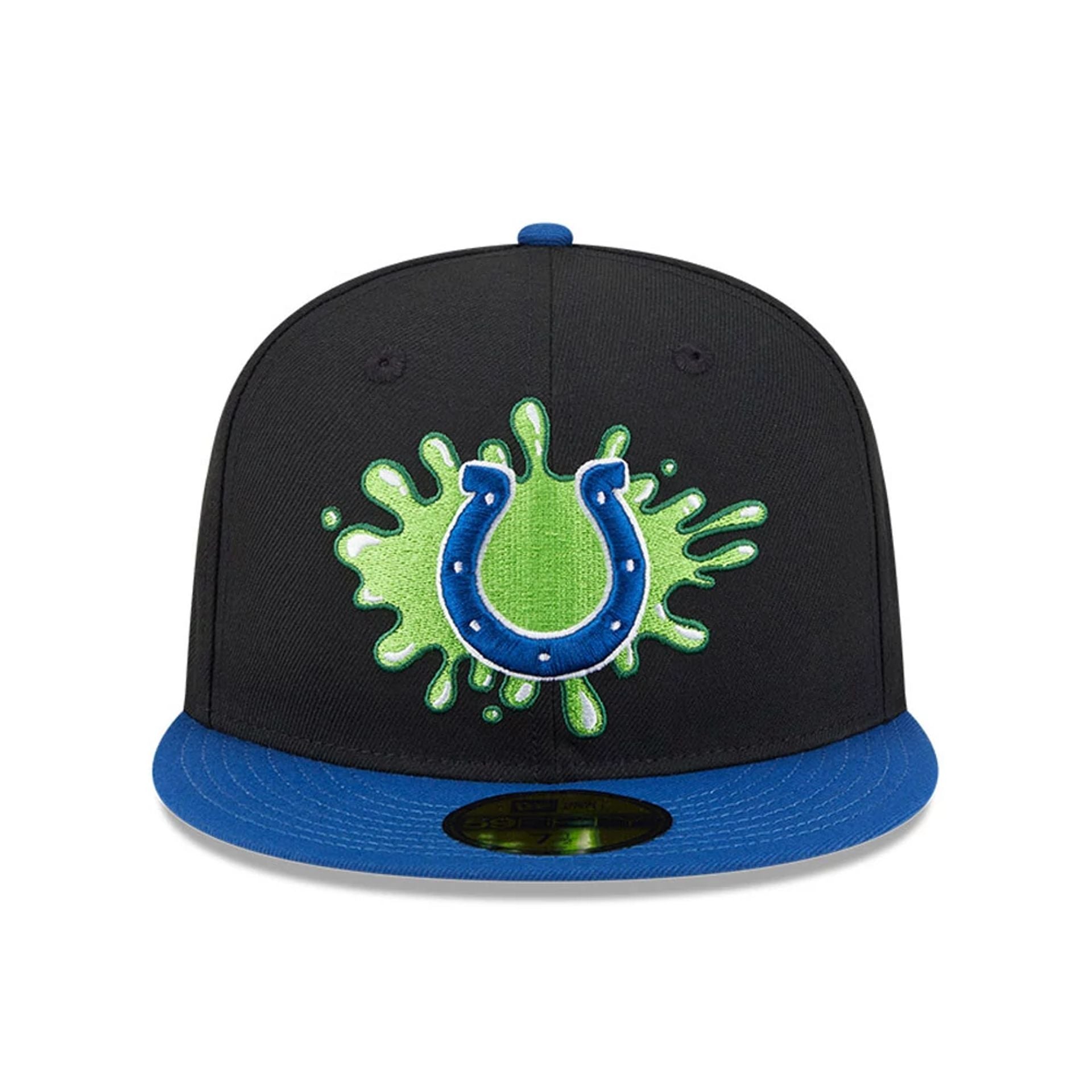 Pictured is this Indianapolis Colts NFL x Nickelodeon black 59FIFTY Fitted cap. 3