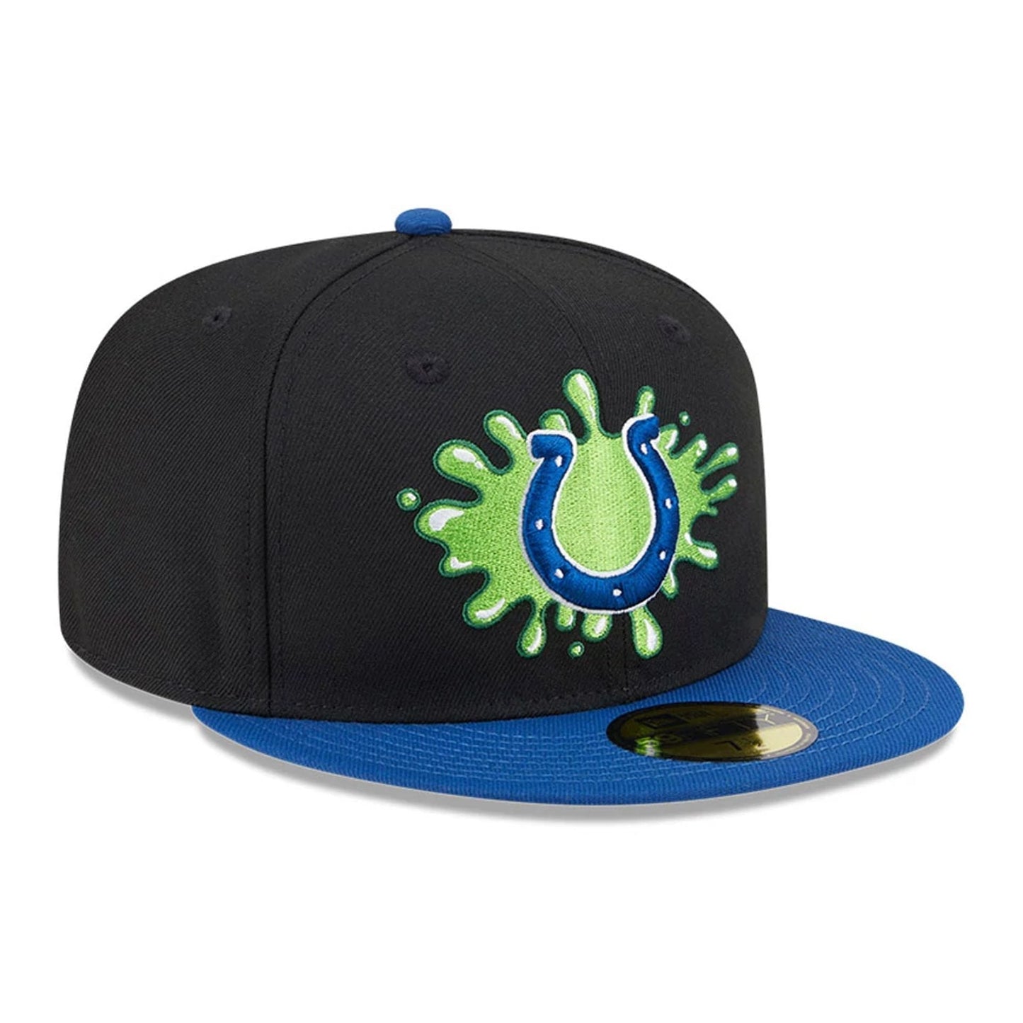 Pictured is this Indianapolis Colts NFL x Nickelodeon black 59FIFTY Fitted cap. 4