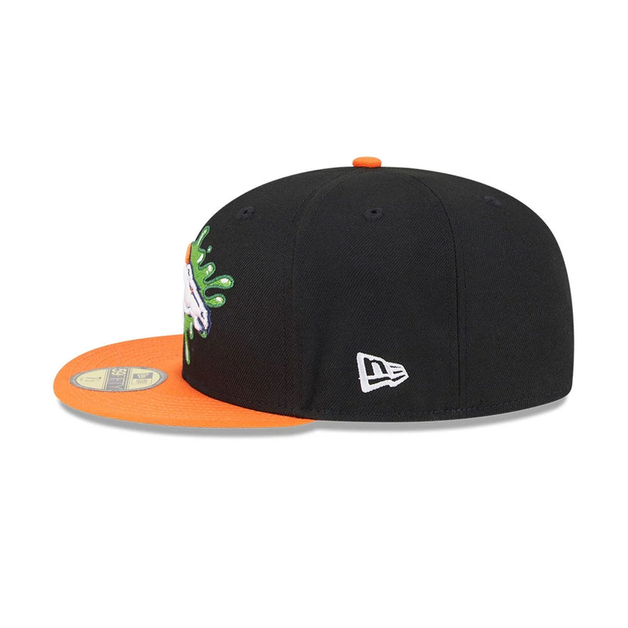 Pictured is this Denver Broncos NFL x Nickelodeon black 59FIFTY Fitted cap. 6