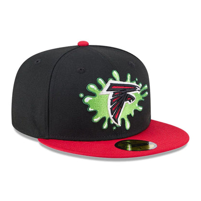 Pictured is this Atlanta Falcons NFL x Nickelodeon black 59FIFTY Fitted cap. 4