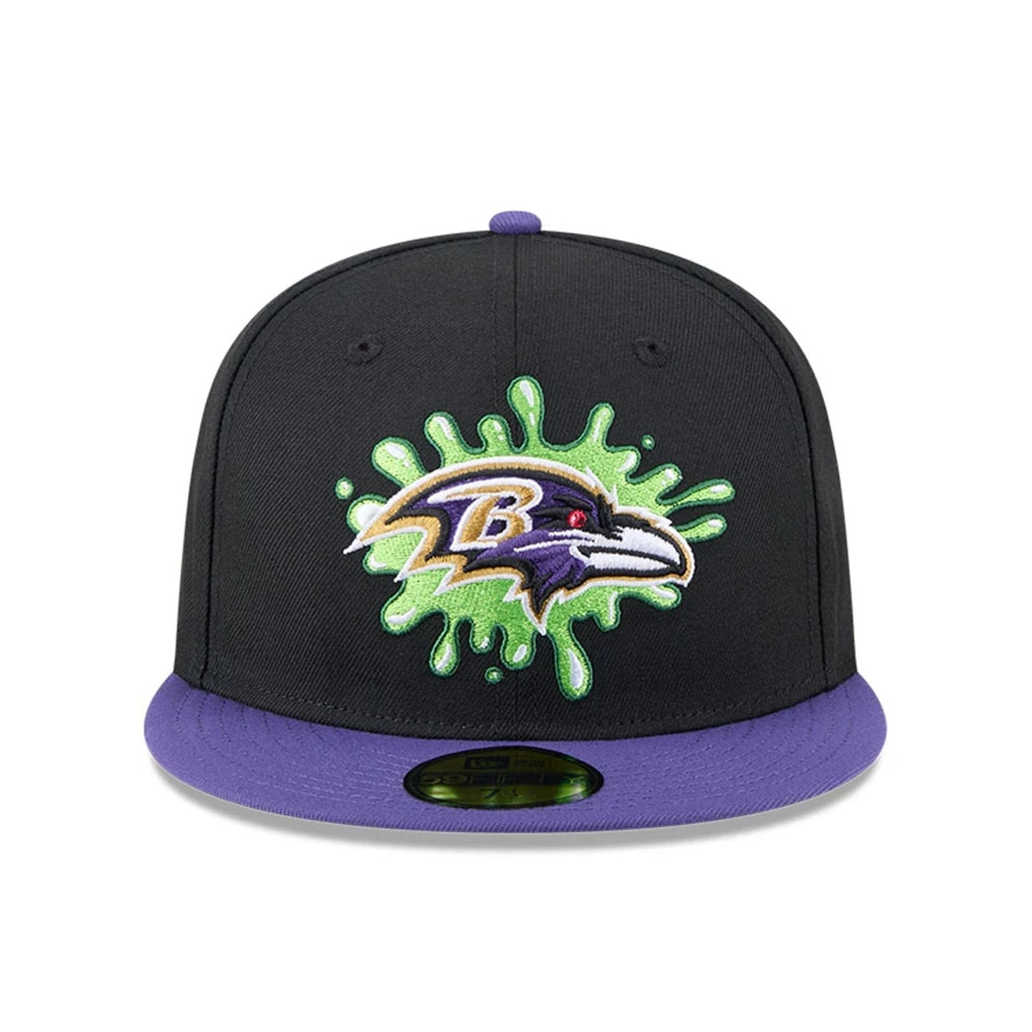 Pictured is this Baltimore Ravens NFL x Nickelodeon black 59FIFTY Fitted cap. 3