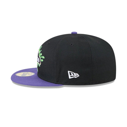 Pictured is this Baltimore Ravens NFL x Nickelodeon black 59FIFTY Fitted cap. 6