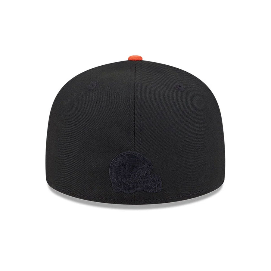 Pictured is this Cleveland Browns NFL x Nickelodeon black 59FIFTY Fitted cap. 5