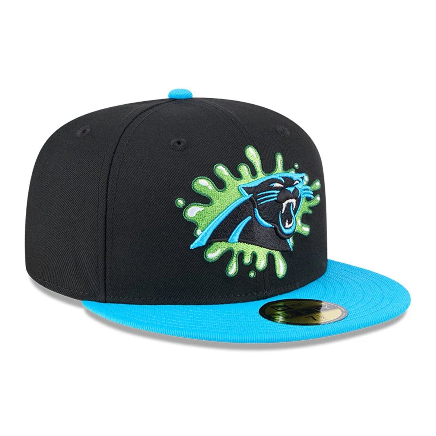 Pictured is this Carolina Panthers NFL x Nickelodeon black 59FIFTY Fitted cap. 4