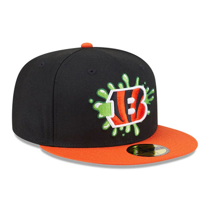 Pictured is this Cincinnati Bengals NFL x Nickelodeon black 59FIFTY Fitted cap. 4