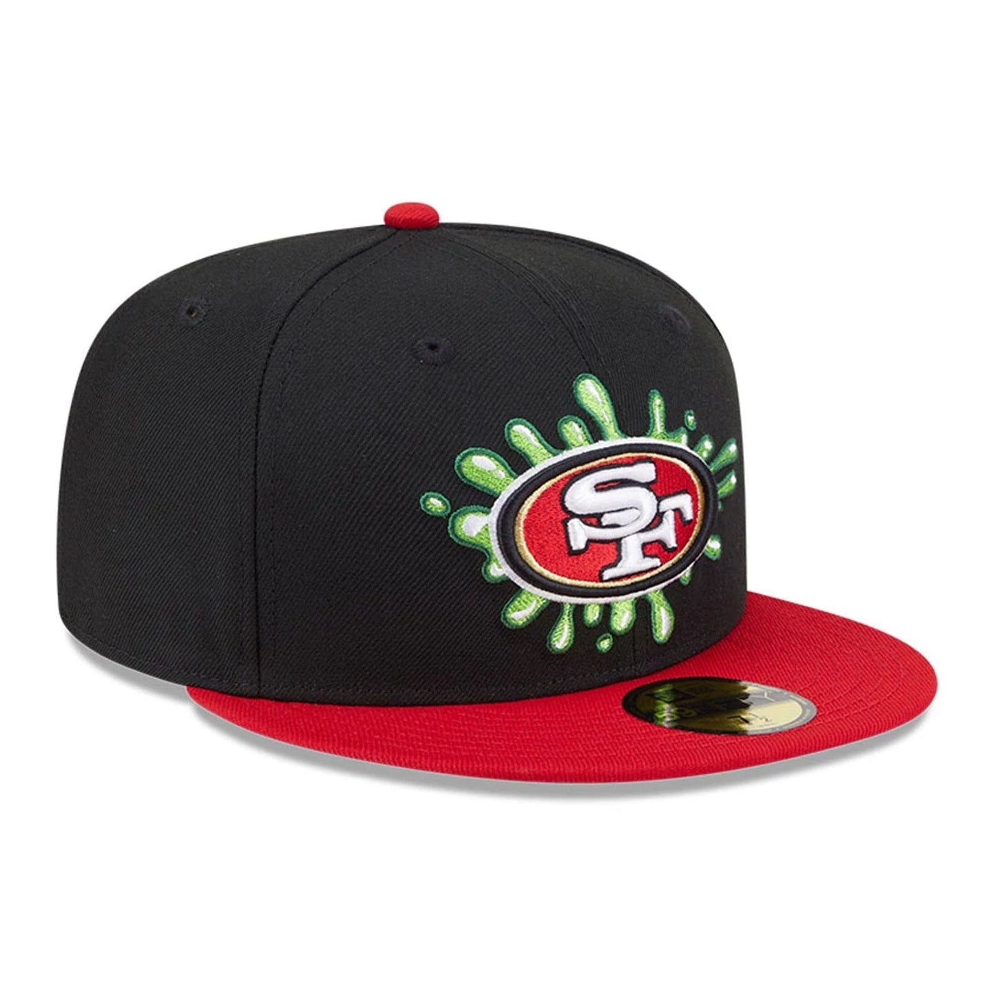 Pictured is this San Francisco 49ers NFL x Nickelodeon black 59FIFTY Fitted cap. 4