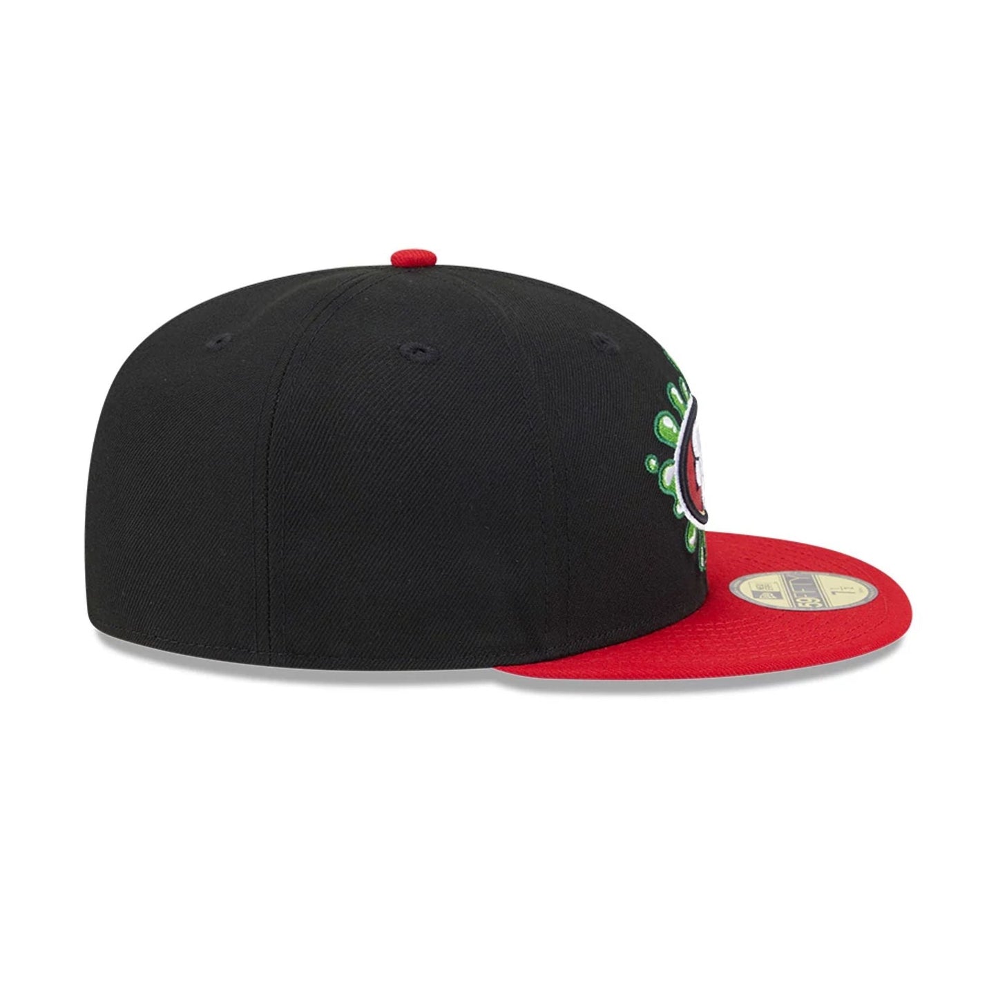 Pictured is this San Francisco 49ers NFL x Nickelodeon black 59FIFTY Fitted cap. 6