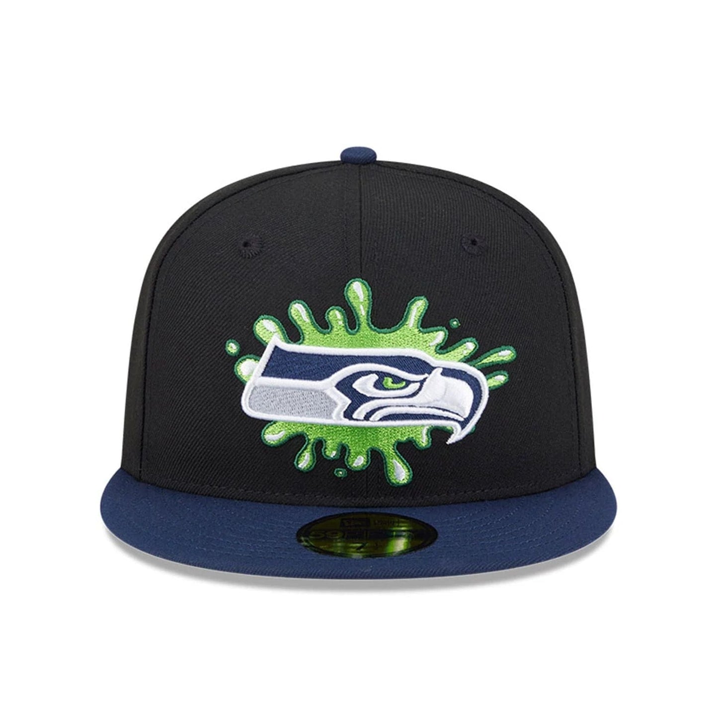 Pictured is this Seattle Seahawks NFL x Nickelodeon black 59FIFTY Fitted cap. 3