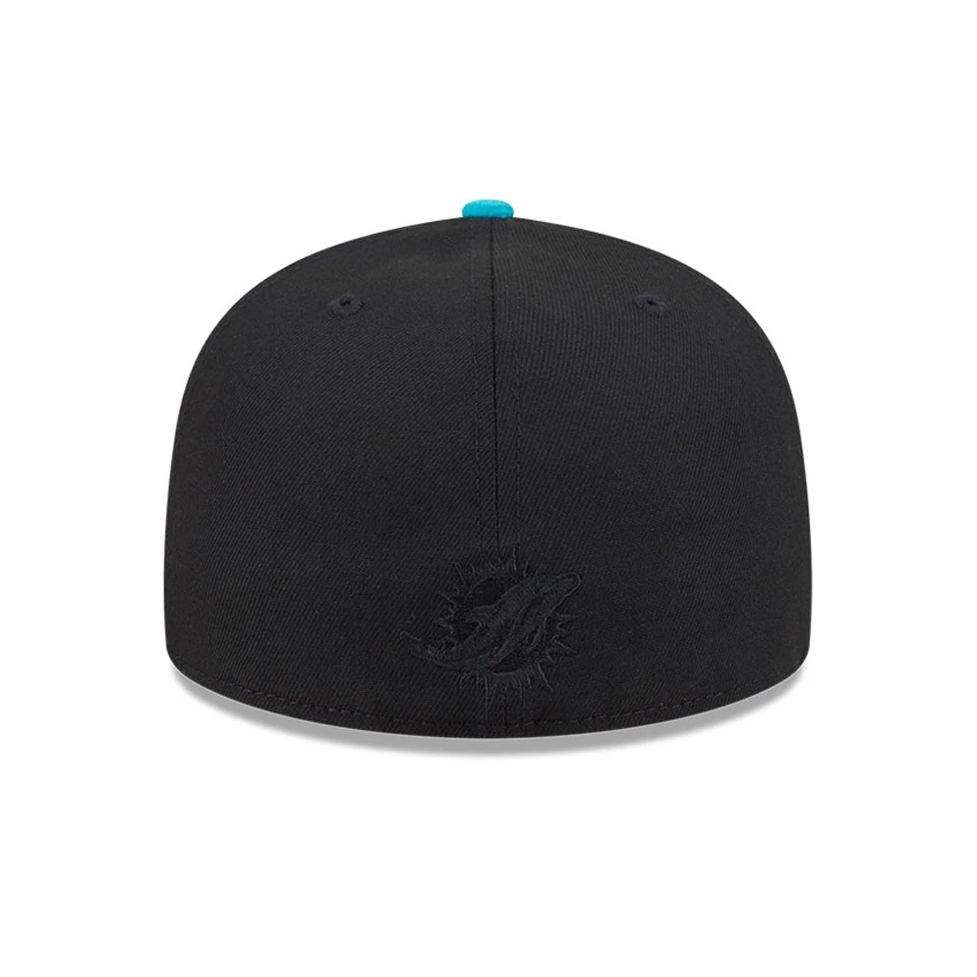 Pictured is this Miami Dolphins NFL x Nickelodeon black 59FIFTY Fitted cap. 5
