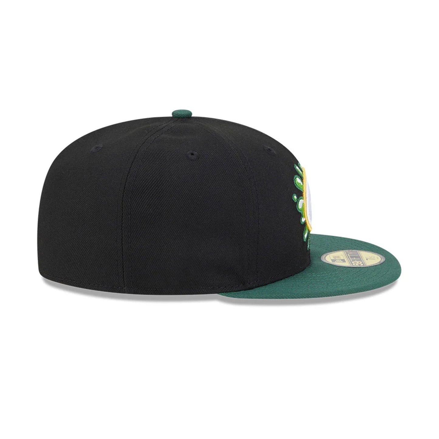 Pictured is this Green Bay Packers NFL x Nickelodeon black 59FIFTY Fitted cap. 7