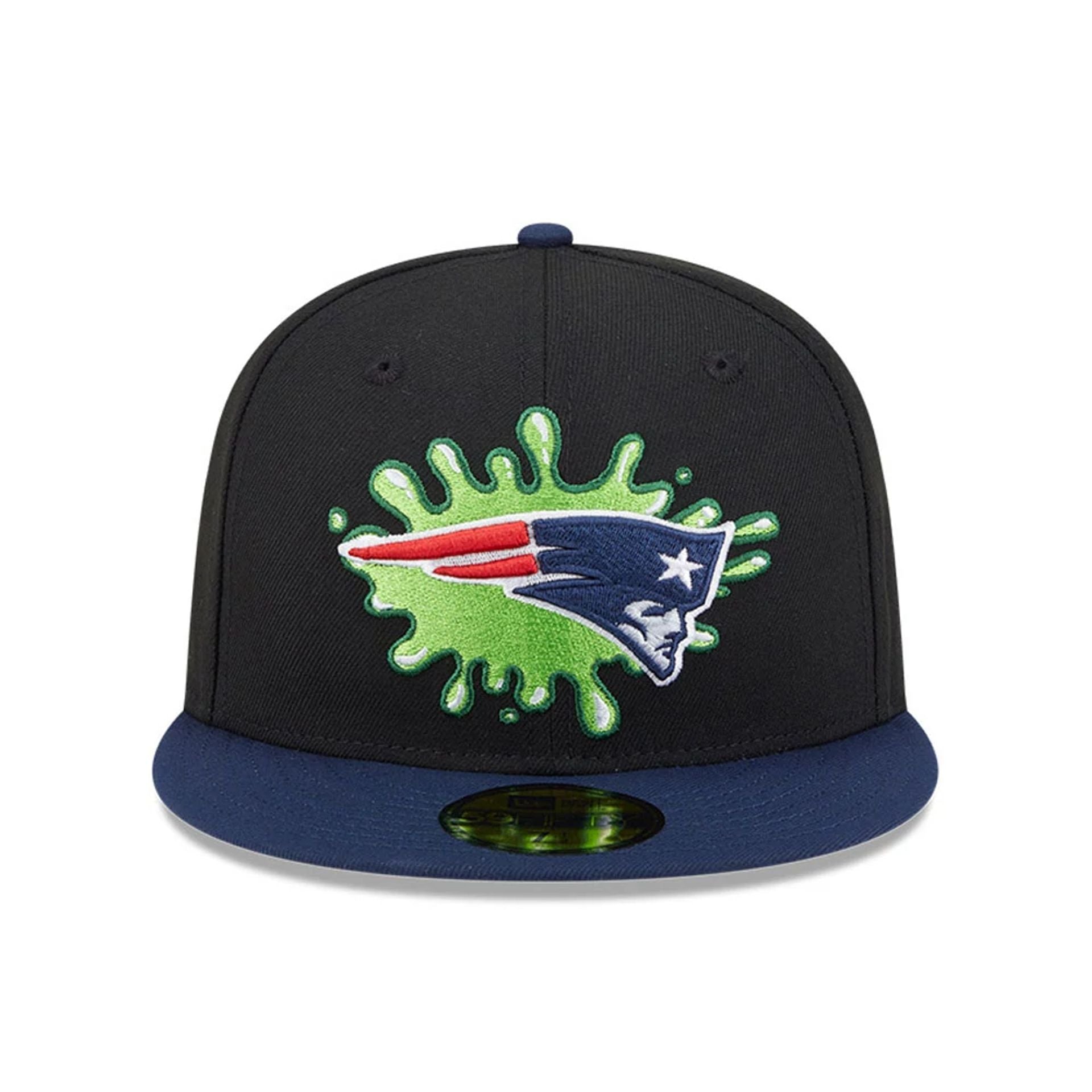 Pictured is this New England Patriots NFL x Nickelodeon black 59FIFTY Fitted cap. 3