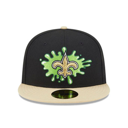 Pictured is this New Orleans Saints NFL x Nickelodeon black 59FIFTY Fitted cap. 3