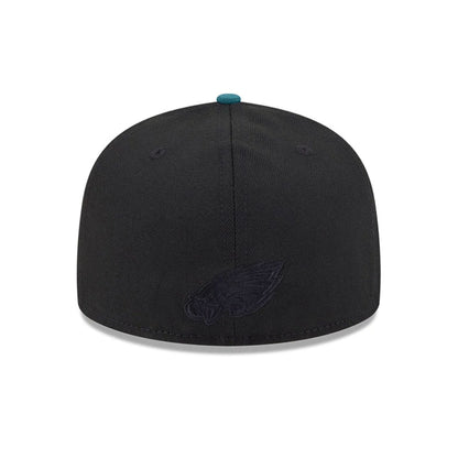 Pictured is this Philadelphia Eagles NFL x Nickelodeon black 59FIFTY Fitted cap. 5