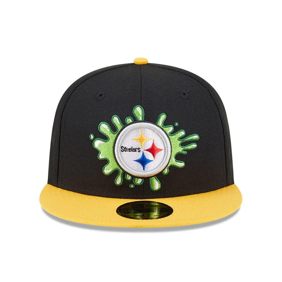 Pictured is this Pittsburgh Steelers NFL x Nickelodeon black 59FIFTY Fitted cap. 3