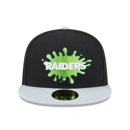 Pictured is this Las Vegas Raiders NFL x Nickelodeon black 59FIFTY Fitted cap. 3