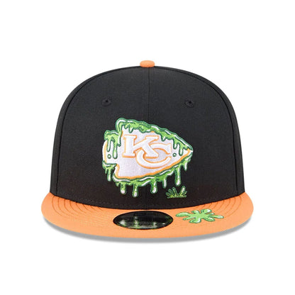 Pictured is this Kansas City Chiefs NFL x Nickelodeon black 9FIFTY Snapback cap. 3