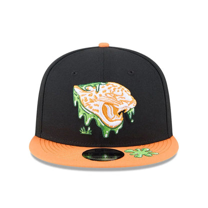 Pictured is this Jacksonville Jaguars NFL x Nickelodeon black 9FIFTY Snapback cap. 3