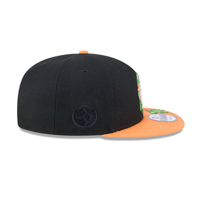 Pictured is this Pittsburgh Steelers NFL x Nickelodeon black 9FIFTY Snapback cap. 6
