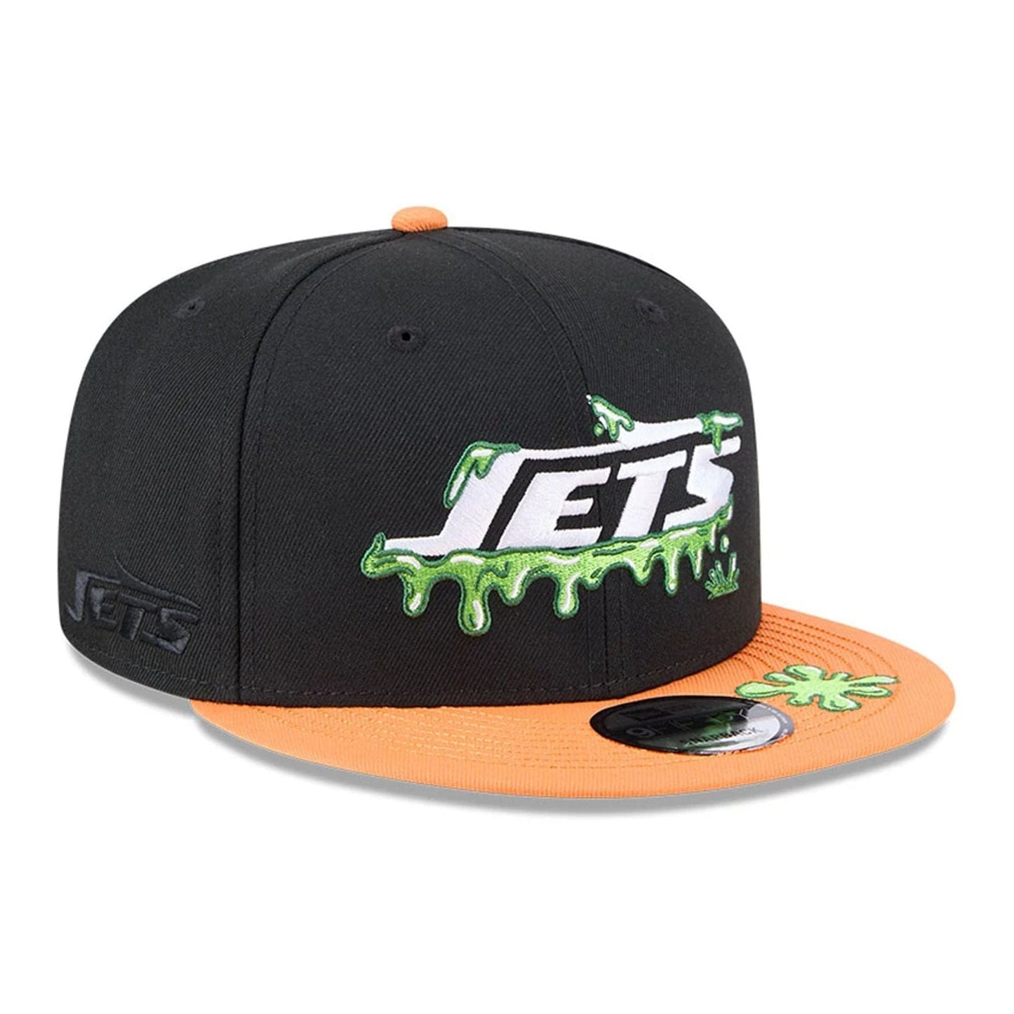 Pictured is this New York Jets NFL x Nickelodeon black 9FIFTY Snapback cap. 4