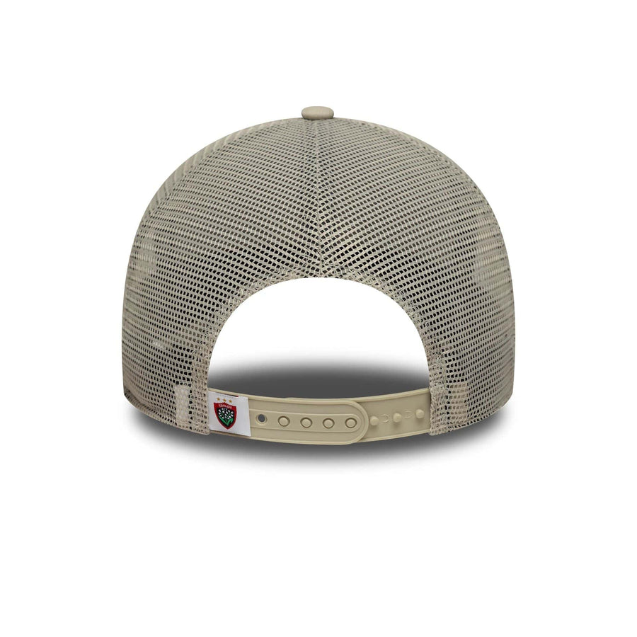 This is a RC Toulonnais Rct Light Beige 9FORTY E-Frame Trucker Adjustable Cap 6