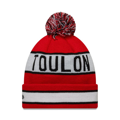 This is a RC Toulonnais Red Jake knit Beanie Hat 1