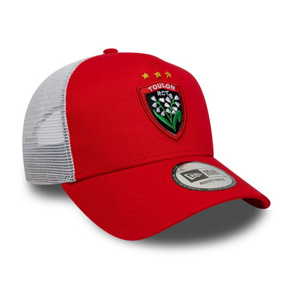 This is a RC Toulonnais Core Red 9FORTY E-Frame Trucker Adjustable Cap 3