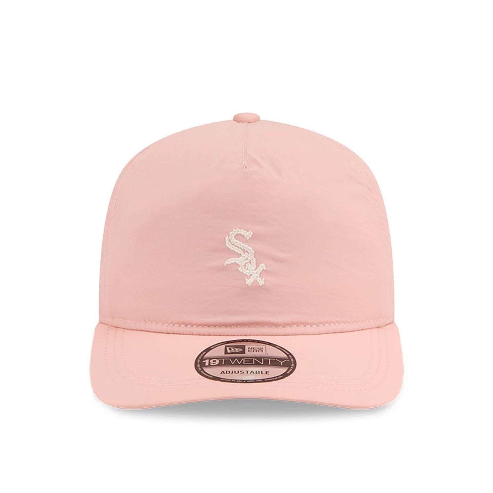 This is a Chicago White Sox Blush Crinkle Pastel Pink 19TWENTY Adjustable Cap 2