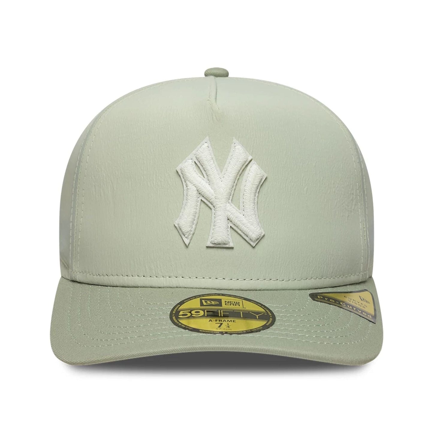 This is a New York Yankees Crinkle Pastel Green 59FIFTY A-Frame Fitted Cap 2