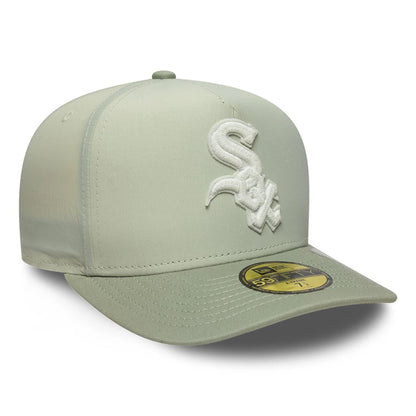 This is a Chicago White Sox Crinkle Pastel Green 59FIFTY A-Frame Fitted Cap 3