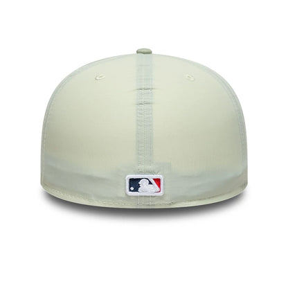 This is a Cleveland Guardians Crinkle Pastel Green 59FIFTY A-Frame Fitted Cap 4