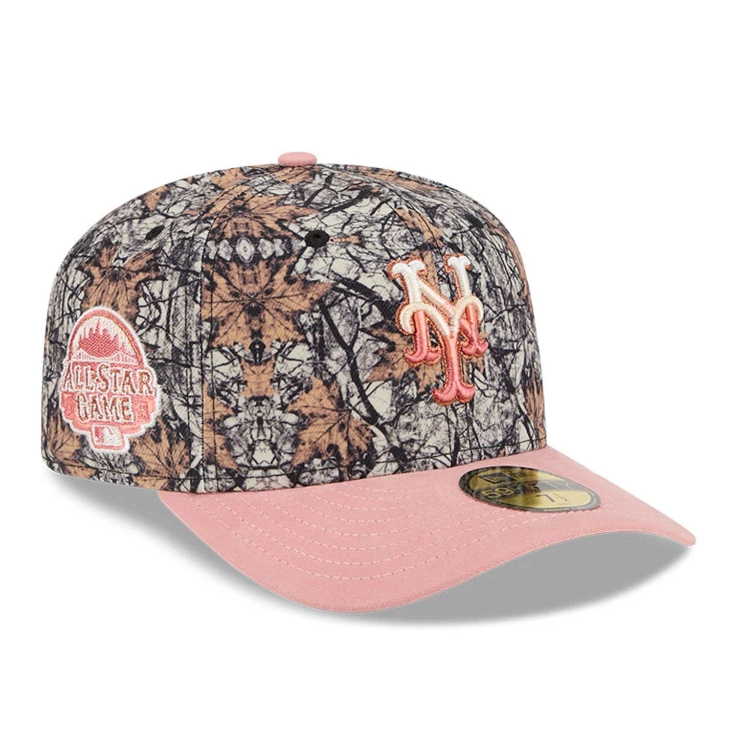 This is a New York Mets Gradient Real Tree All Over Print 59FIFTY Fitted Cap 1