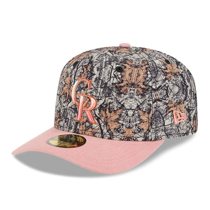 This is a Colorado Rockies Gradient Real Tree All Over Print 59FIFTY Fitted Cap 4