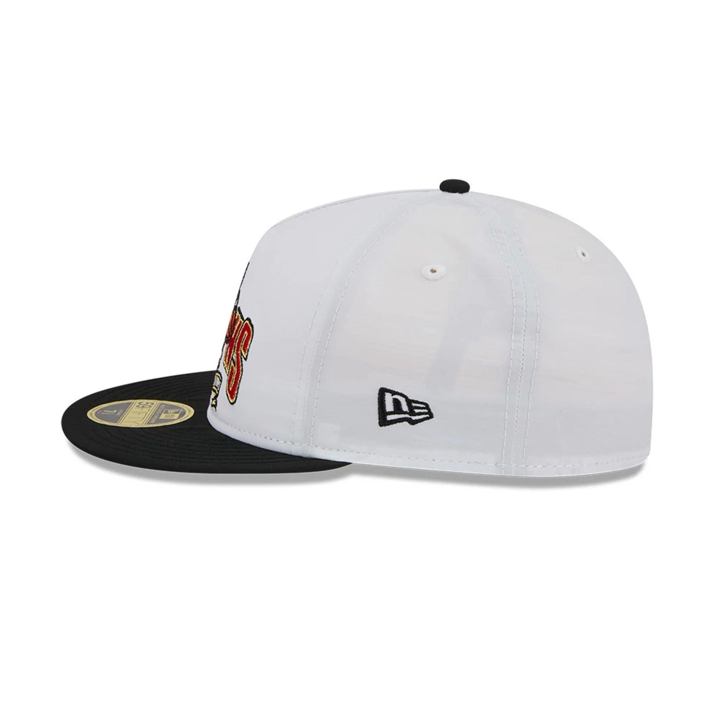 This is a Chicago Bulls NBA Champions White Retro Crown 59FIFTY Fitted Cap 5