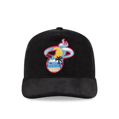 This is a Miami Heat NBA City Icon Black 19TWENTY Adjustable Cap 2