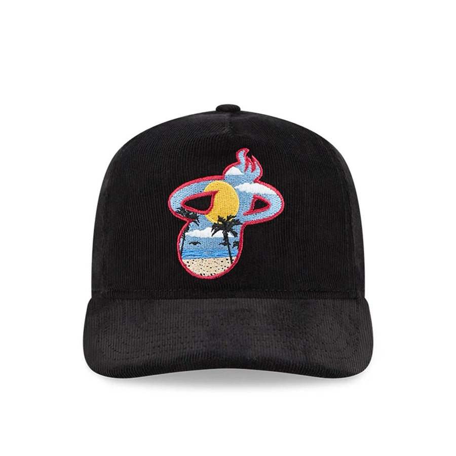 This is a Miami Heat NBA City Icon Black 19TWENTY Adjustable Cap 2