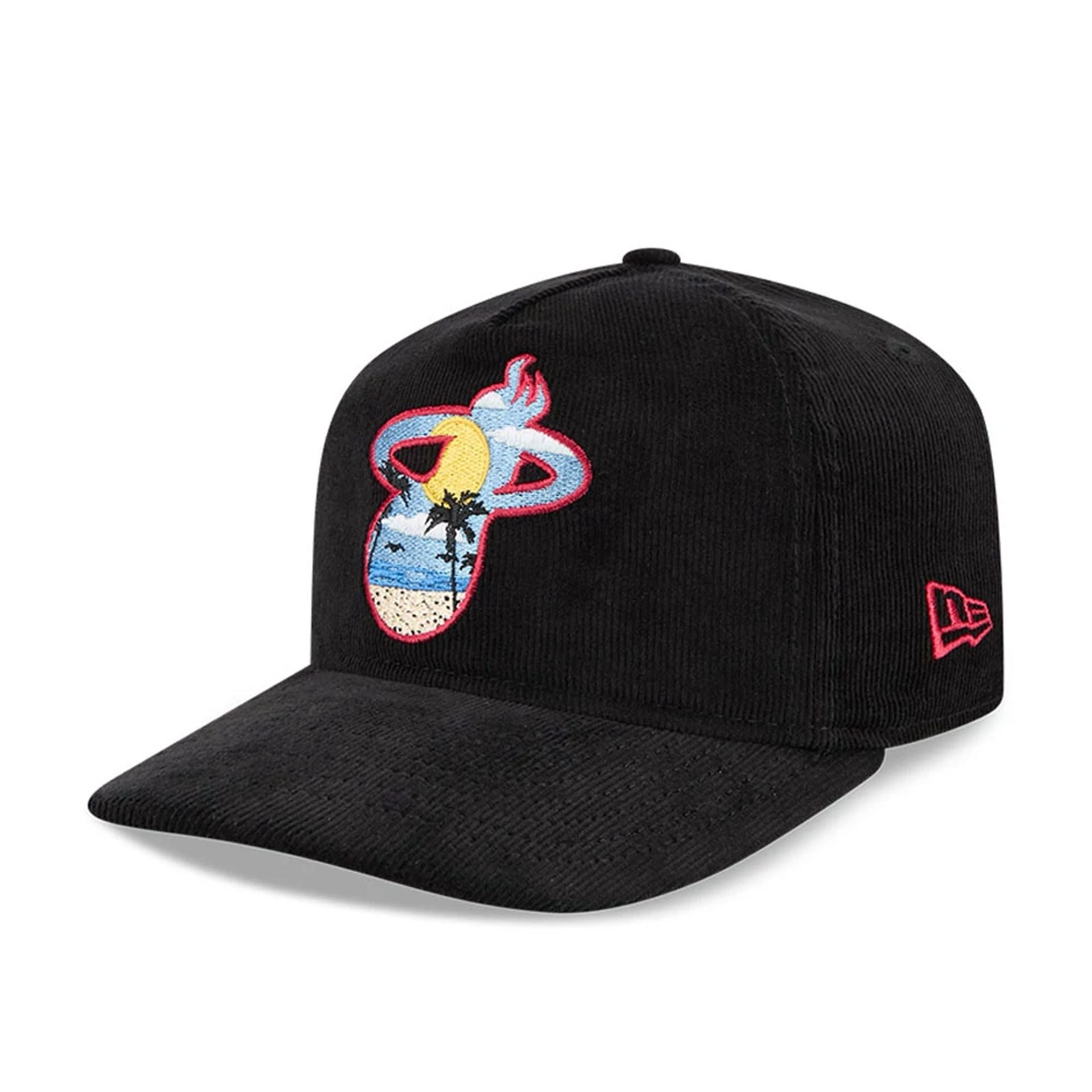 This is a Miami Heat NBA City Icon Black 19TWENTY Adjustable Cap 3