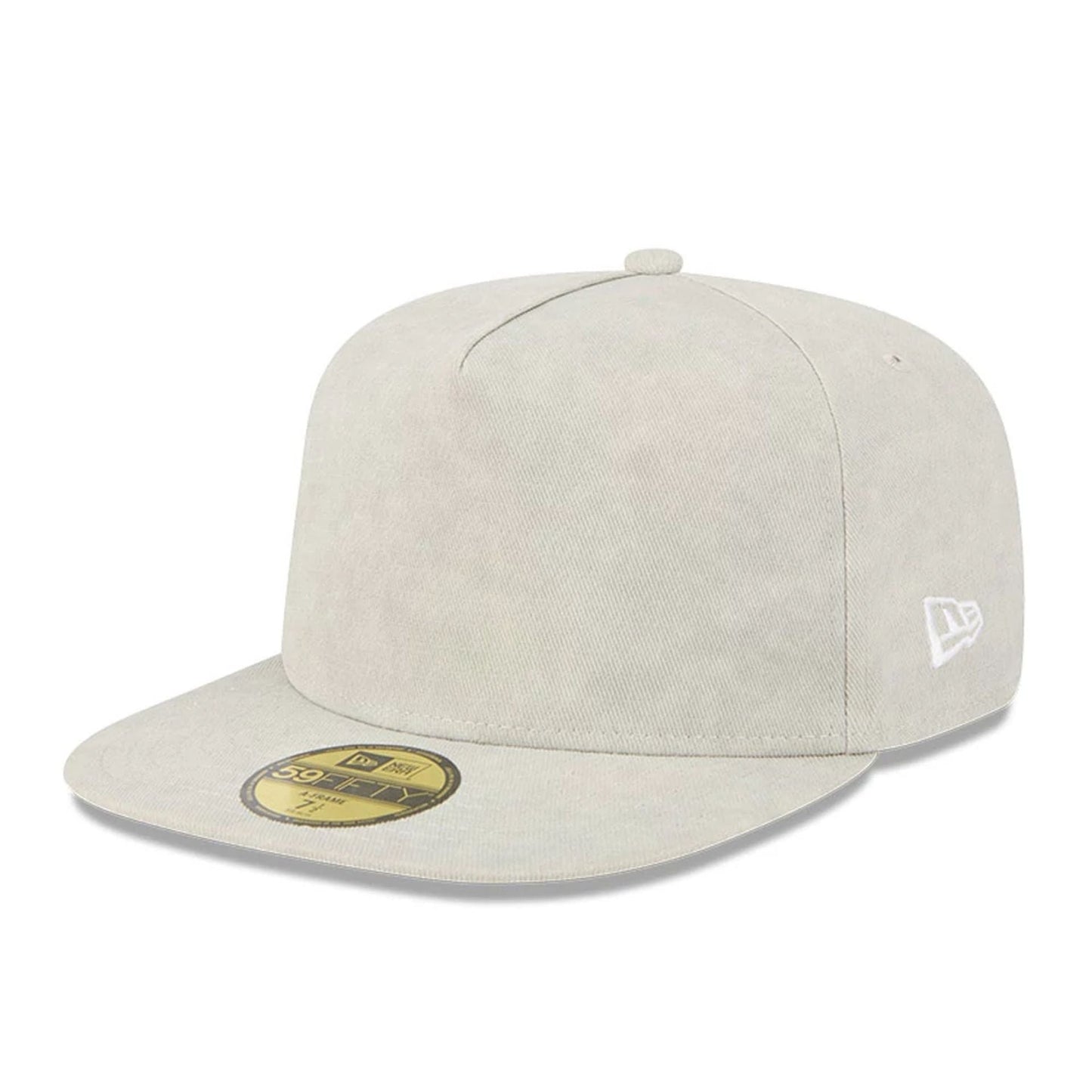 This is a New Era Light Cream 59FIFTY A-Frame Fitted Cap 1