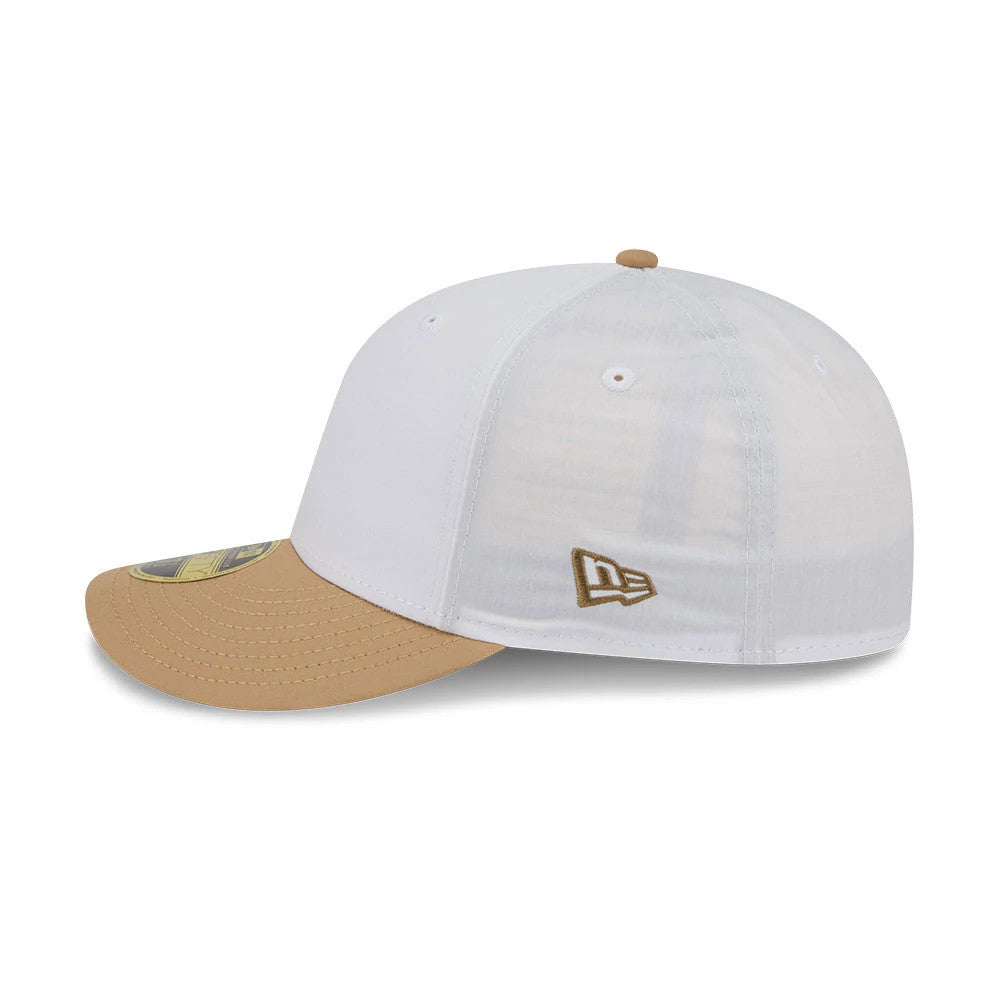 This is a New Era Open White & Beige Low Profile 59FIFTY Fitted Cap 4